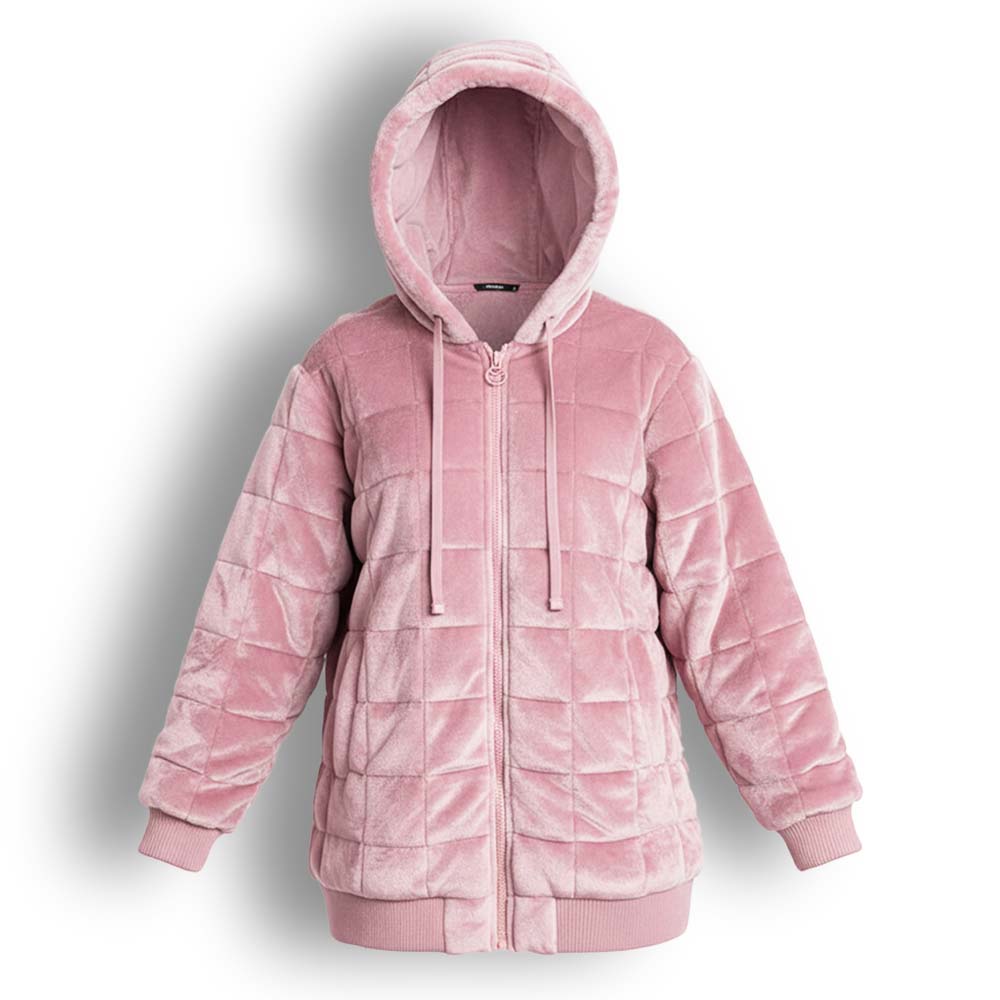 Weighted Therahoodie - Minky Serene Rose