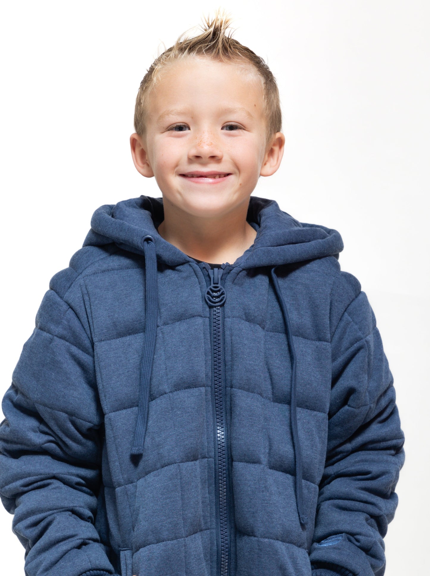 Weighted Therahoodie - Kid's Fleece Calming Navy