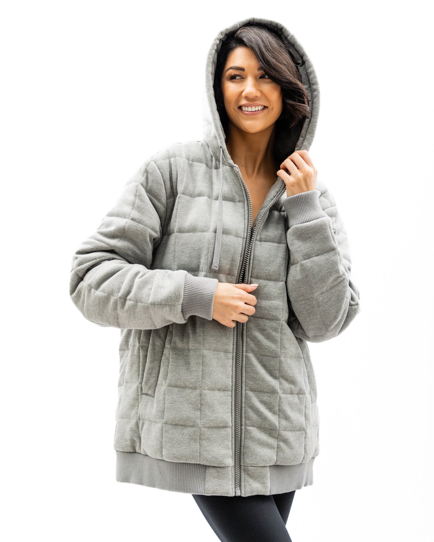 Weighted Therahoodie - Fleece Soothing Grey (Canada)