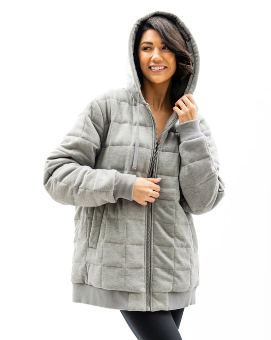 Weighted Therahoodie - Fleece Soothing Grey (Canada)