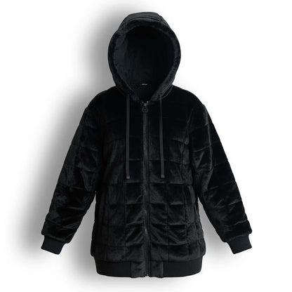 Weighted Therahoodie-Minky Dreamy Black