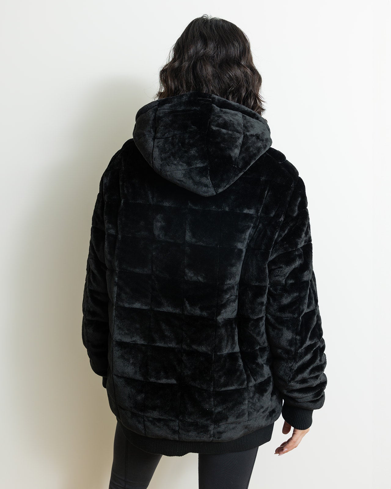 Weighted Therahoodie-Minky Dreamy Black