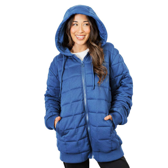 Weighted Therahoodie - Fleece Calming Navy