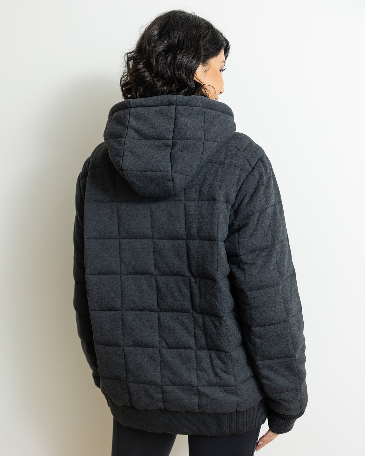 Load image into Gallery viewer, Weighted Therahoodie - Fleece Dreamy Black Heather

