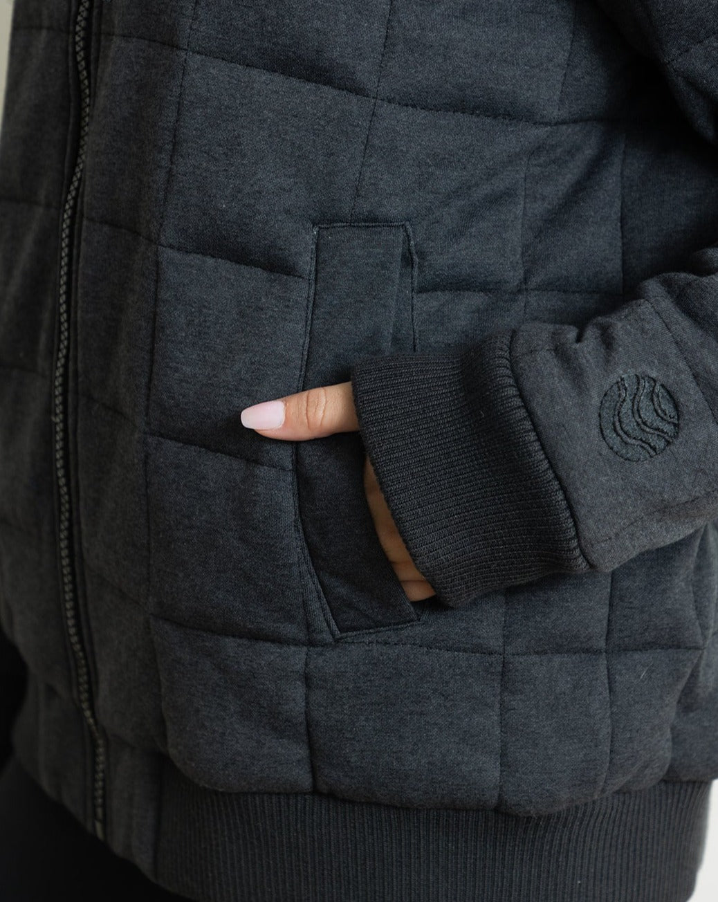 Weighted Therahoodie - Fleece Cozy Charcoal (Canada)