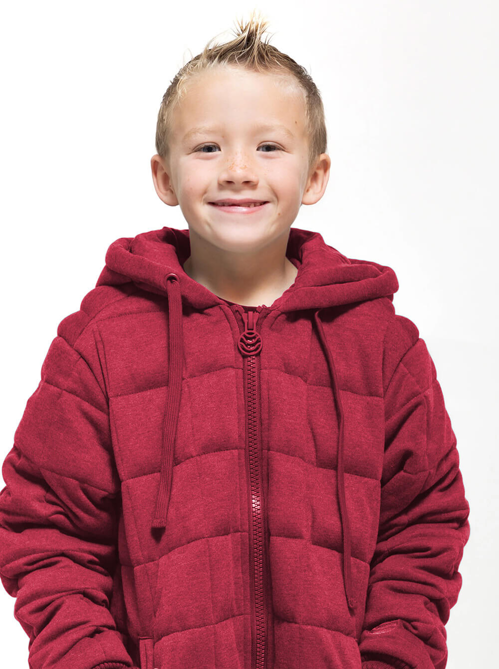 Weighted Therahoodie - Kid's Fleece Blissful Burgundy