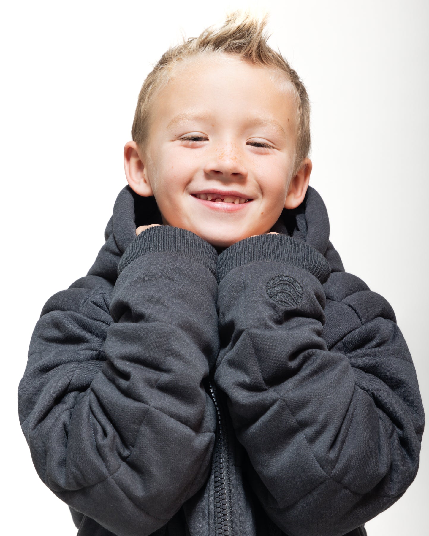 Weighted Therahoodie - Kid's Fleece Cozy Charcoal (Canada)