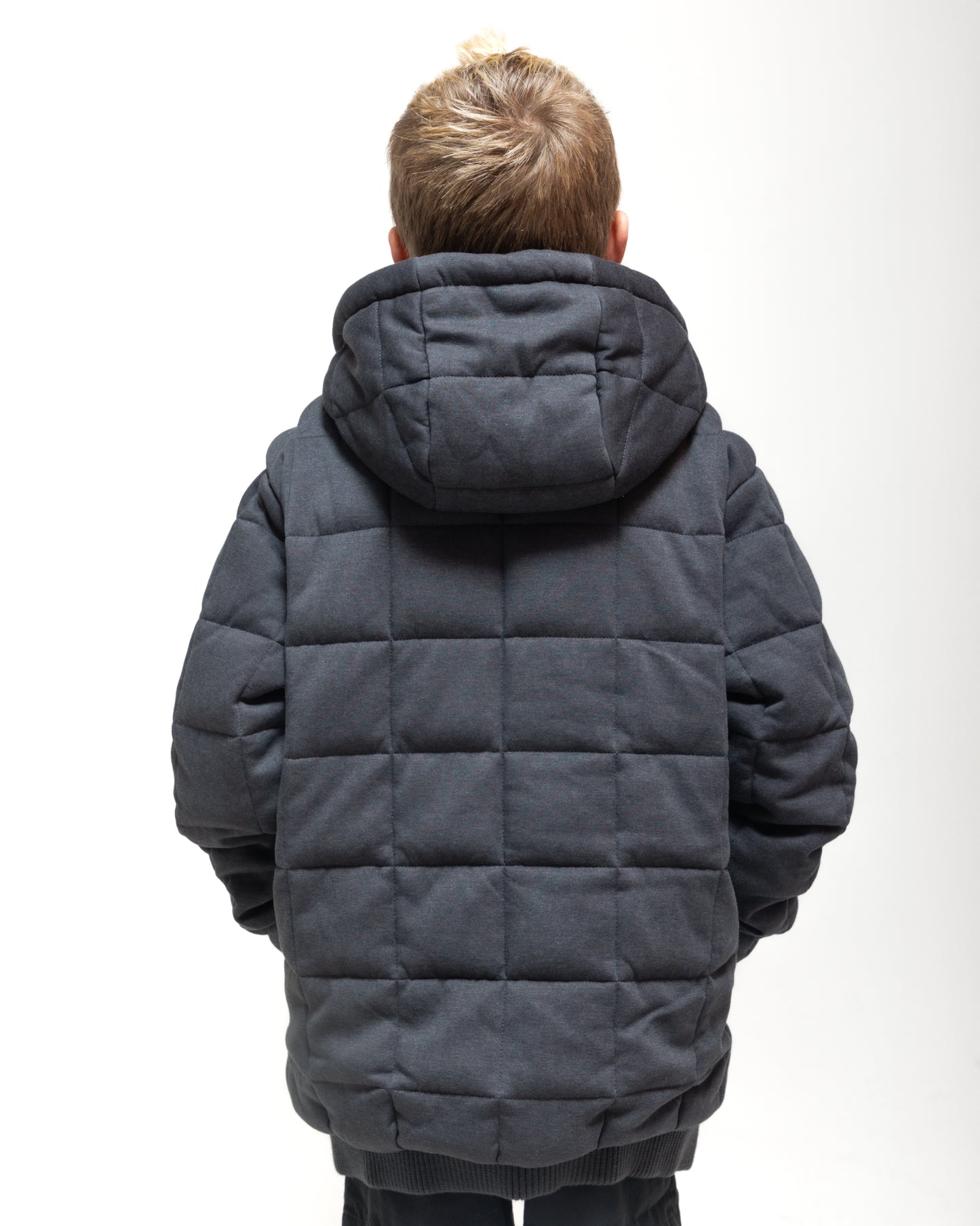 Weighted Therahoodie - Kid's Fleece Cozy Charcoal (Canada)