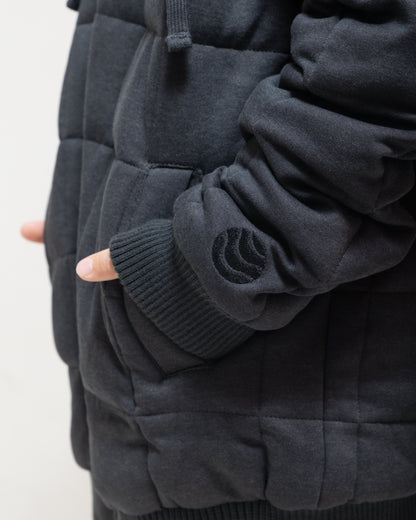 Weighted Therahoodie - Kid's Fleece Cozy Charcoal