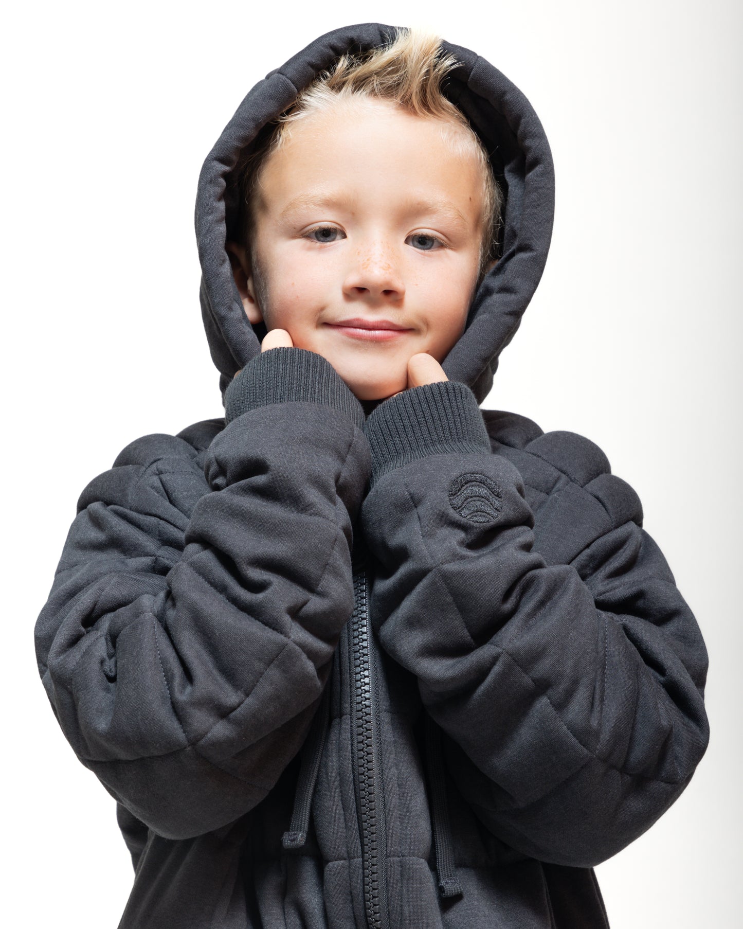 Weighted Therahoodie - Kid's Fleece Cozy Charcoal (Canada)