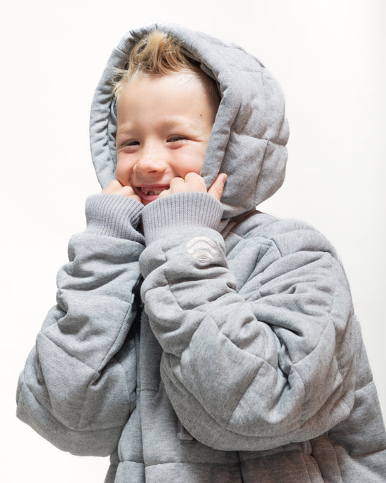 Weighted Therahoodie - Kid's Fleece Soothing Grey (Canada)