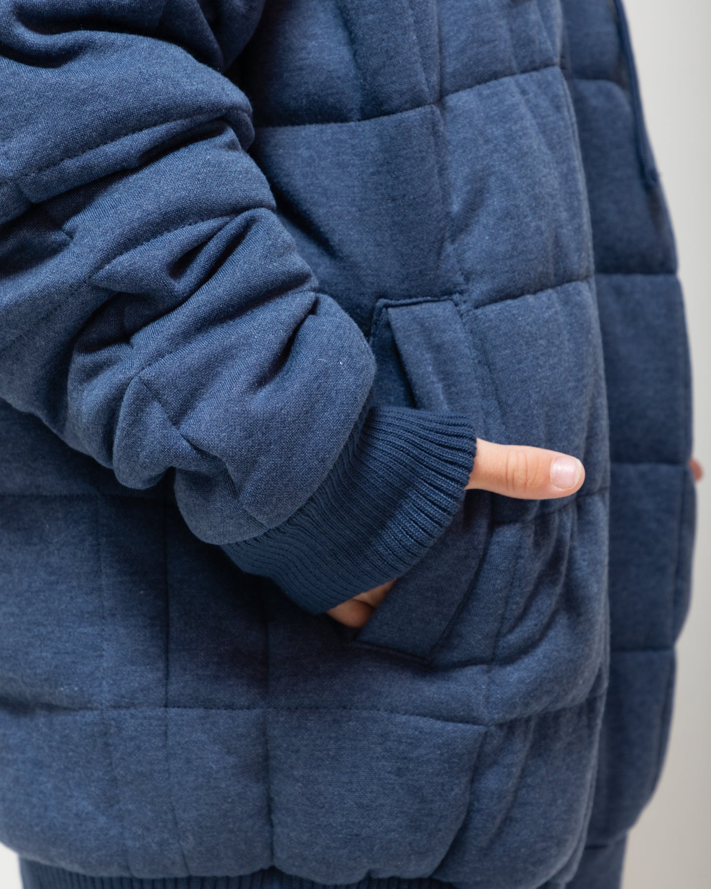 Weighted Therahoodie - Kid's Fleece Calming Navy