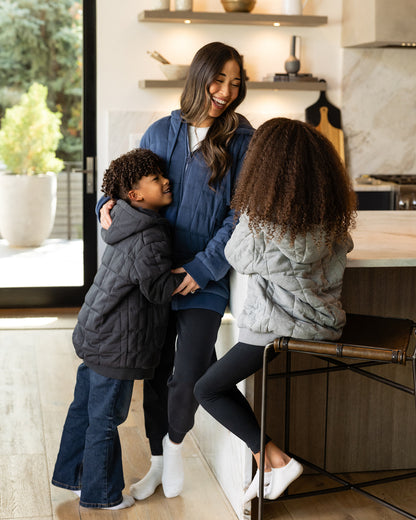 Weighted Therahoodie - Kid's Fleece Blissful Burgundy