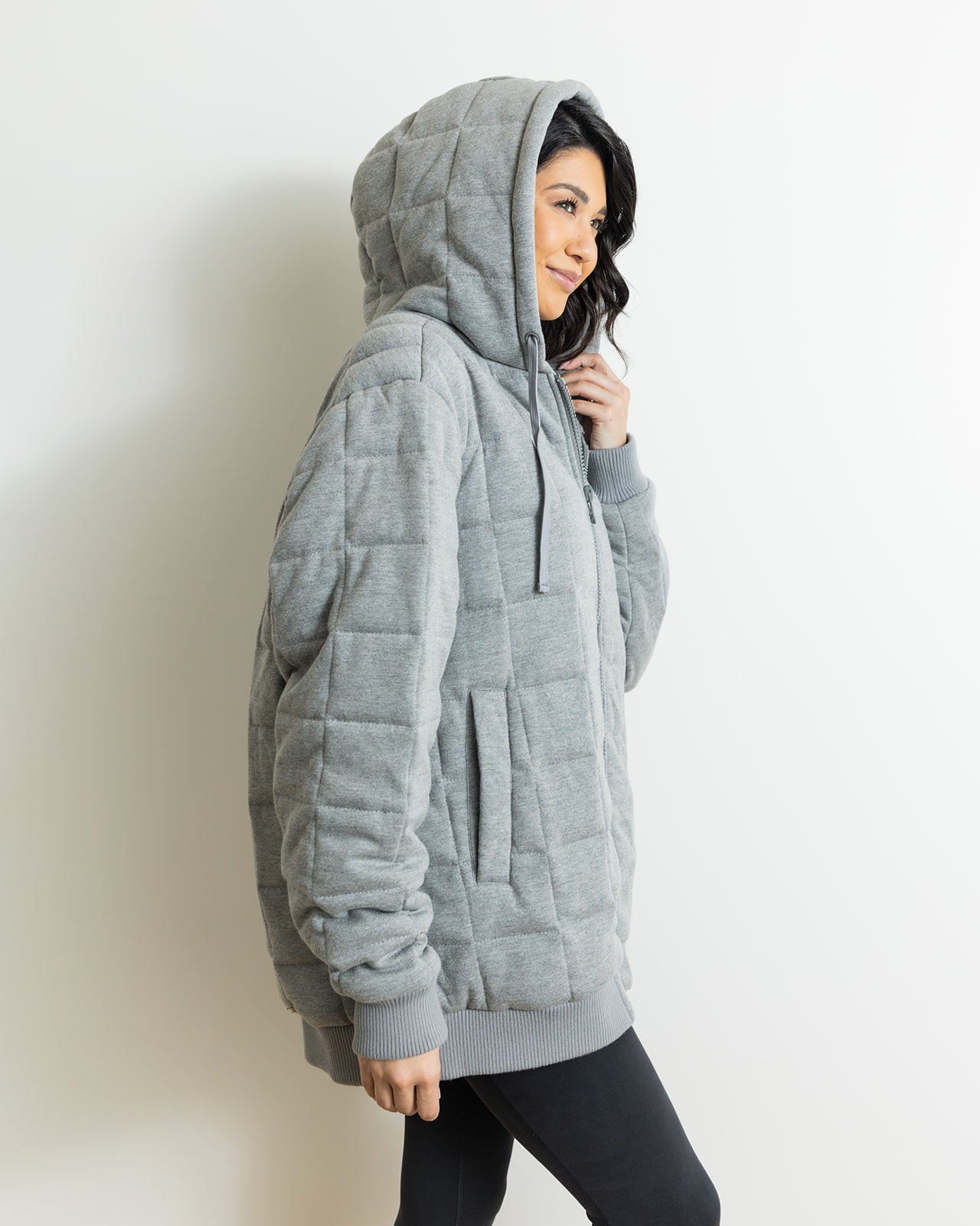 Weighted Therahoodie - Fleece Soothing Grey