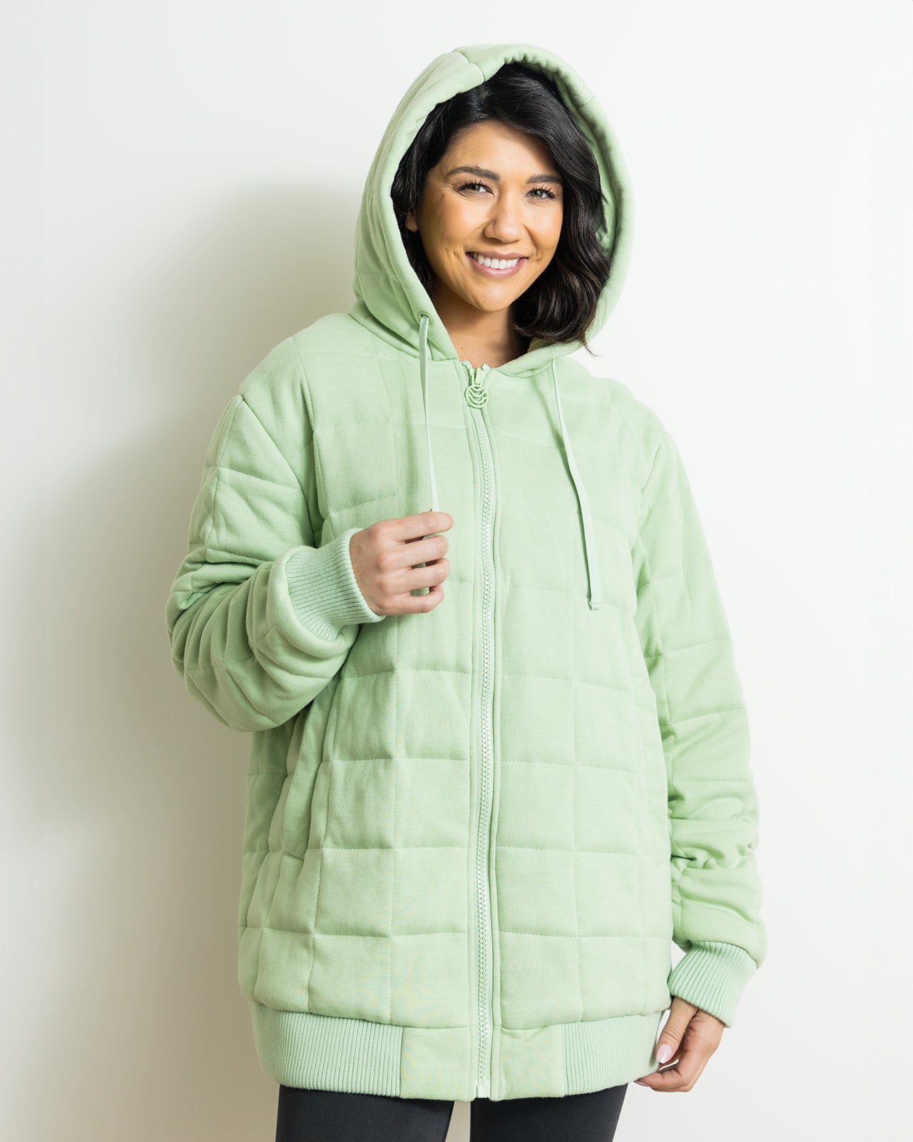 Weighted Therahoodie - Fleece Peaceful Green