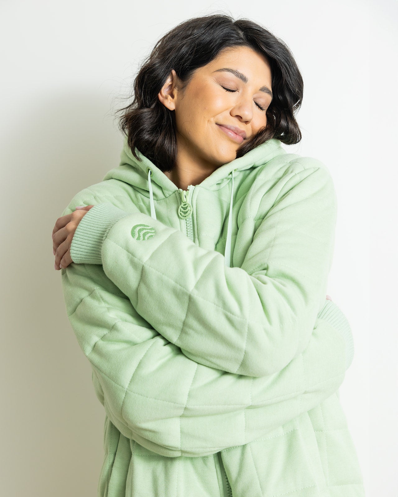 Weighted Therahoodie - Fleece Peaceful Green