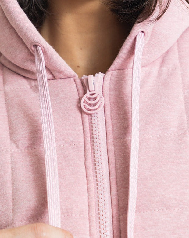 Weighted Therahoodie - Fleece Serene Rose