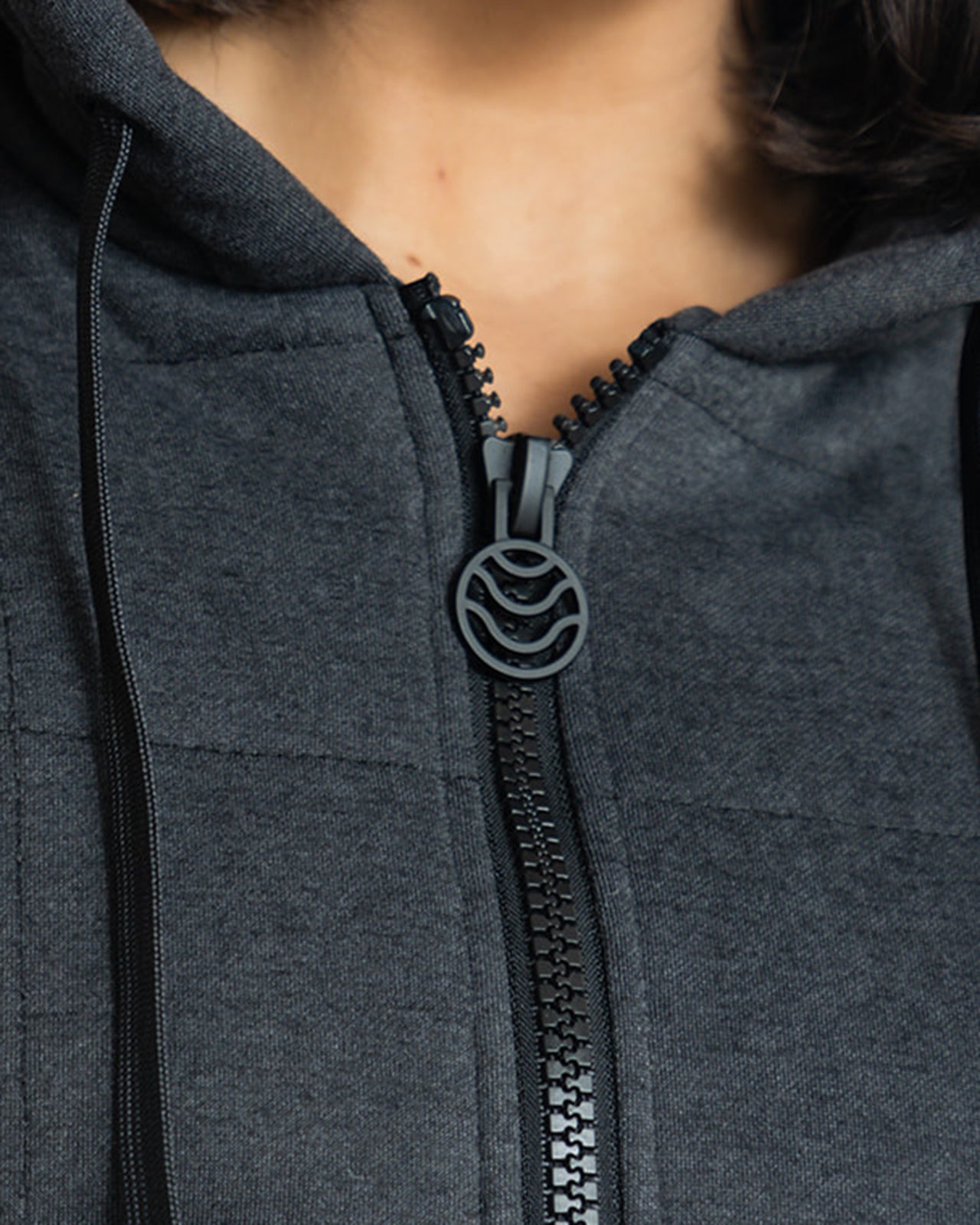 Load image into Gallery viewer, Weighted Therahoodie - Fleece Dreamy Black Heather
