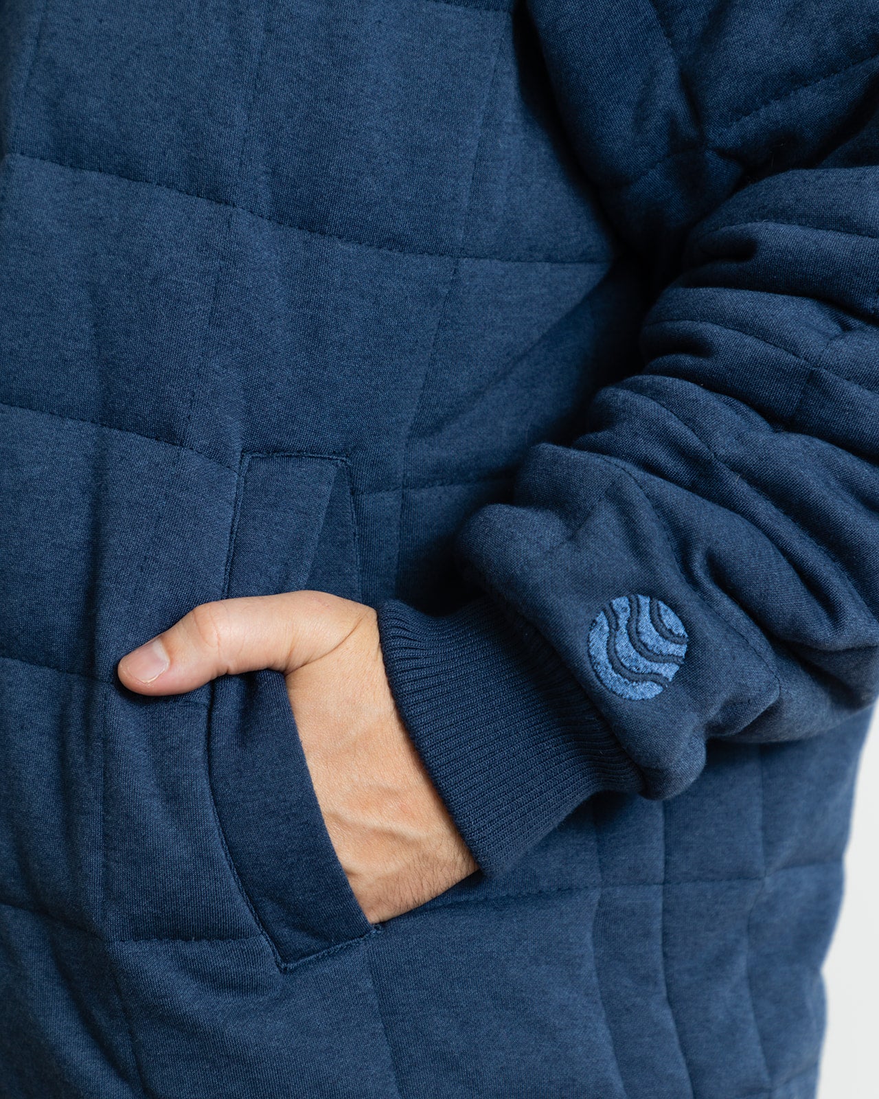 Weighted Therahoodie - Fleece Calming Navy (Canada)